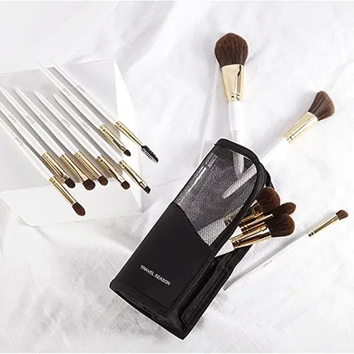 Wholesale Makeup Brush Bag | Water-Resistant Vertical Stand-Up Organizer for Beauty Tools